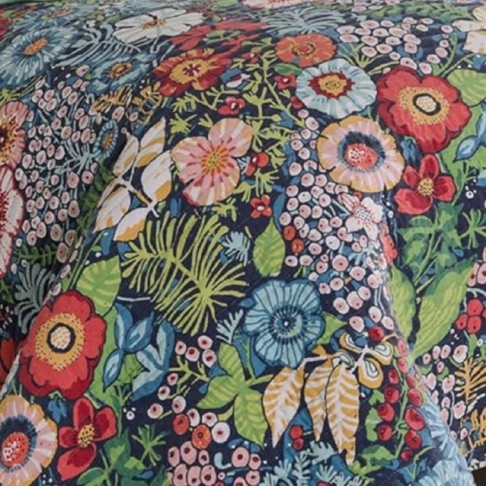 ๐ PB Style Bohemian Moody KING Quilt Bedding Set Shams Pillow Reversible Cotton - Picture 4 of 10